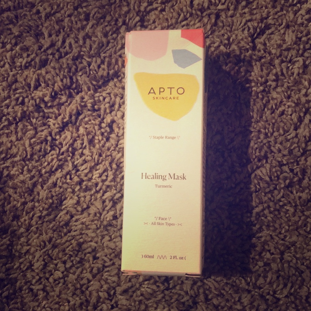 APTO skincare Turmeric healing mask.